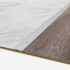 M-D Building Products 1-1/4 In. x 72 In. Silver Aluminum Seam Binder with Screw Nails Image 3