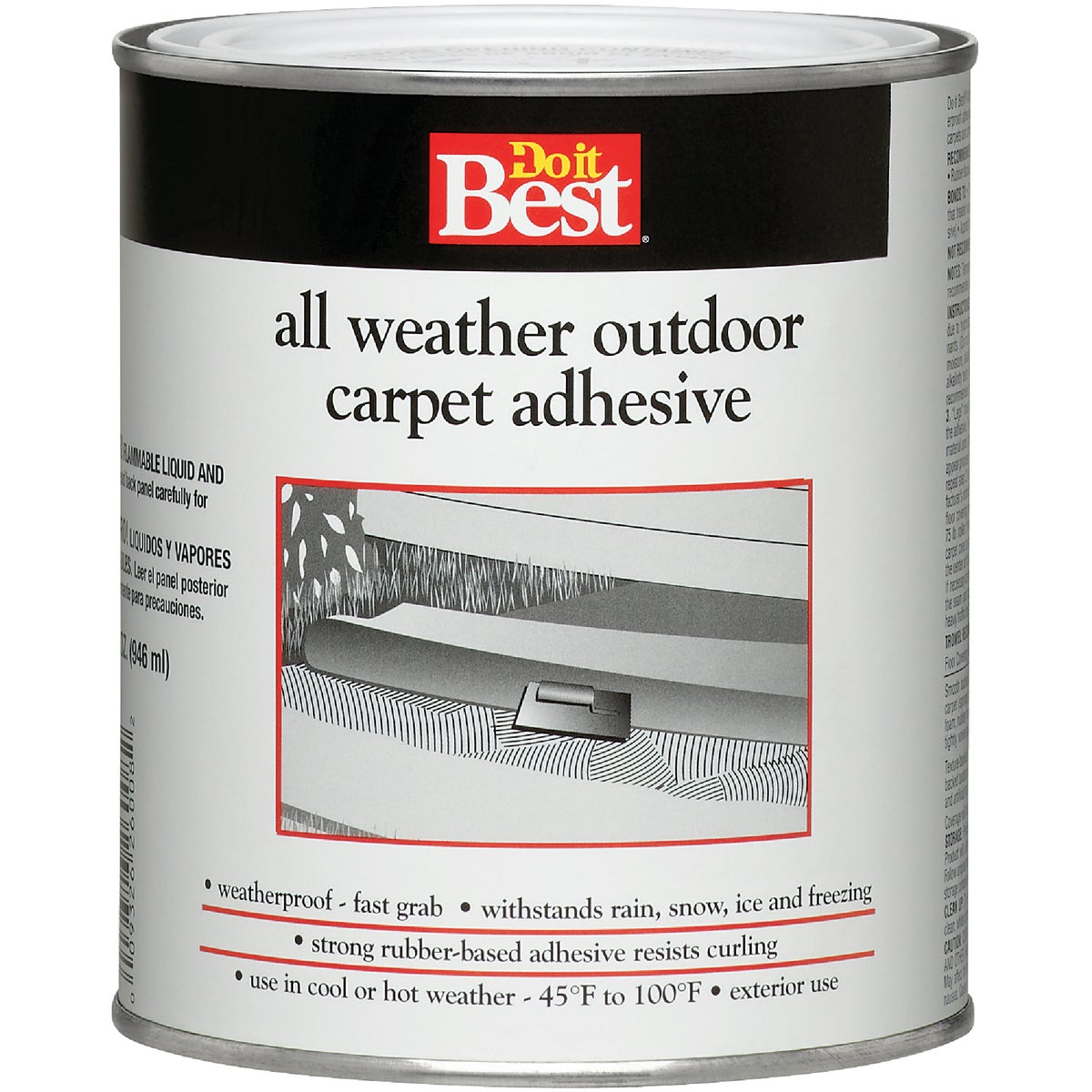 Do it Best All Weather Outdoor Carpet Adhesive, 1 Qt.