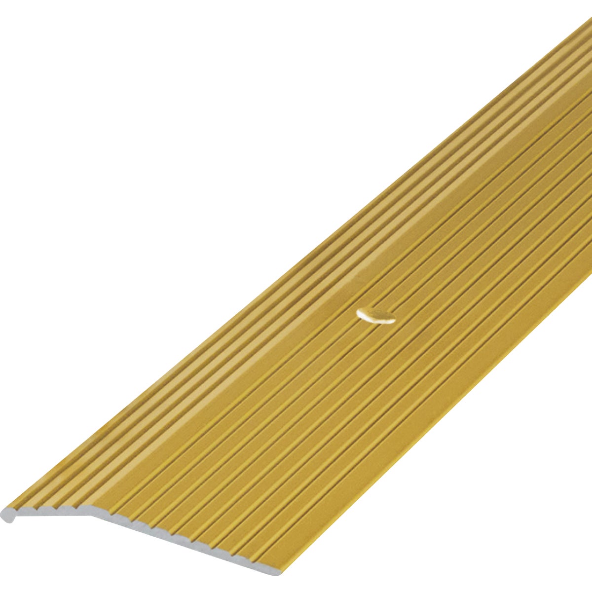 M-D Building Products 1-3/8 In. X 72 In. Satin Brass Aluminum Carpet Trim with Screw Nails Image 5
