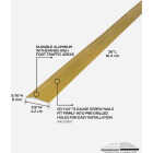 M-D Building Products 7/8 In. X 36 In. Satin Brass Aluminum Carpet Trim with Screw Nails Image 2