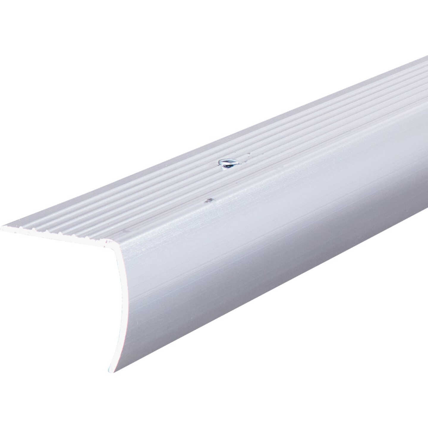 M-D Building Products 1-1/8 In. X 1-1/8 In. X 36 In. Polished Aluminum Stair Edging w/ Screw Nails Image 6