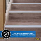 M-D Building Products 1-1/8 In. X 1-1/8 In. X 72 In. Polished Aluminum Stair Edging with Screw Nails Image 3