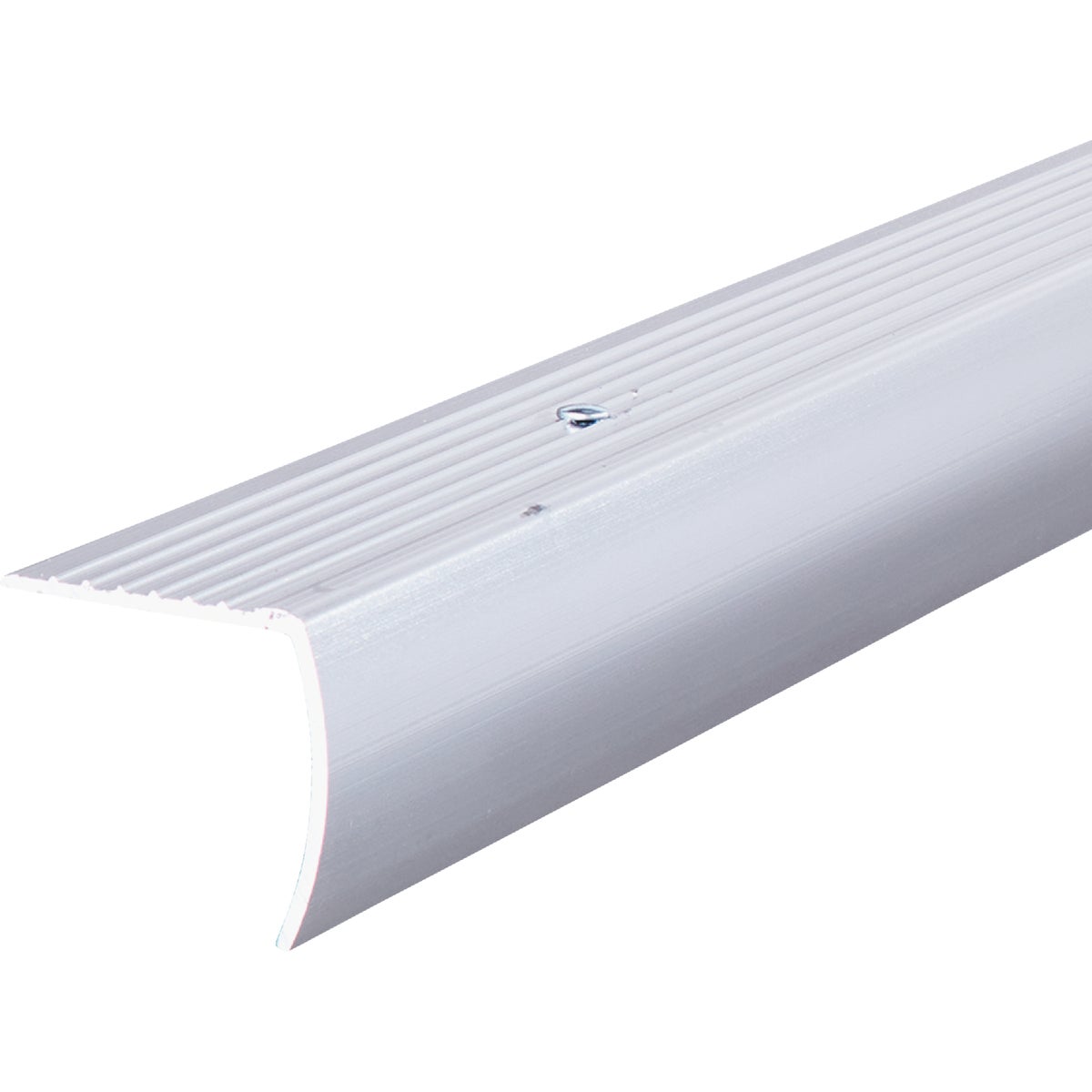 M-D Building Products 1-1/8 In. X 1-1/8 In. X 72 In. Polished Aluminum Stair Edging w/ Screw Nails Image 6