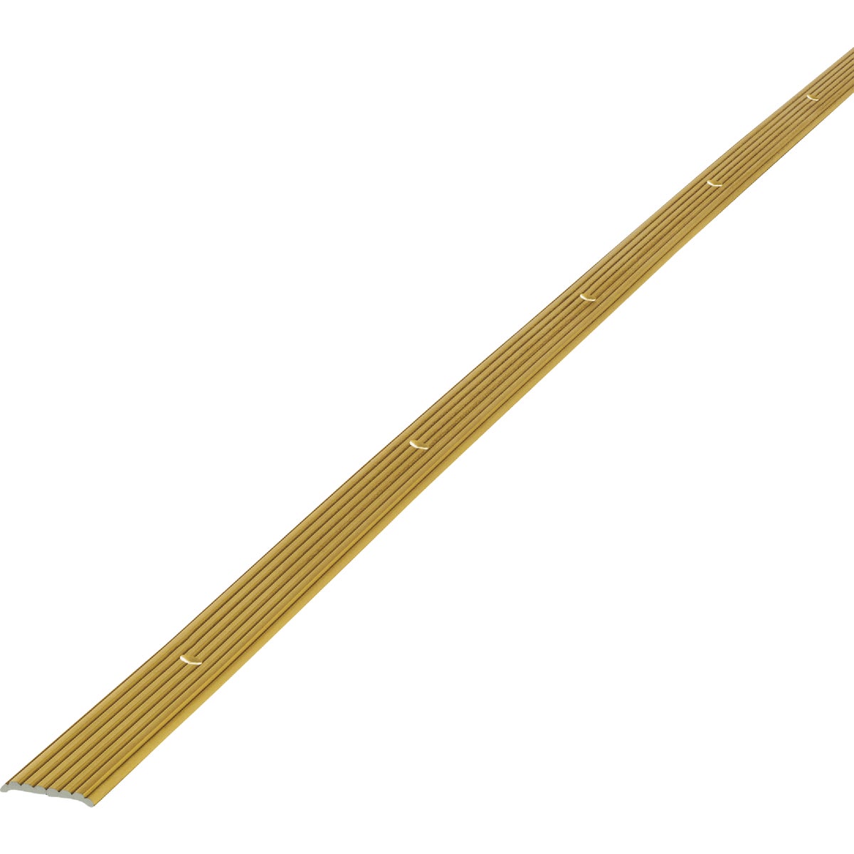 M-D Building Products 3/4 In. x 36 In. Satin Brass Aluminum Seam Binder with Screw Nails