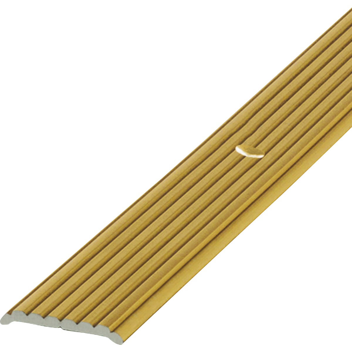 M-D Building Products 3/4 In. x 36 In. Satin Brass Aluminum Seam Binder with Screw Nails Image 4