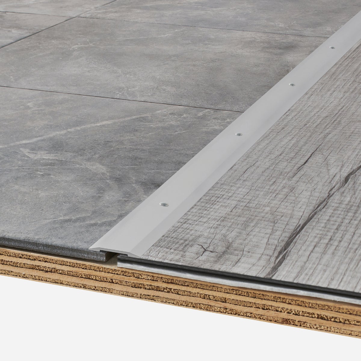 M-D Building Products 1-1/4 In. x 36 In. Polished Aluminum Seam Binder with Screw Nails Image 3