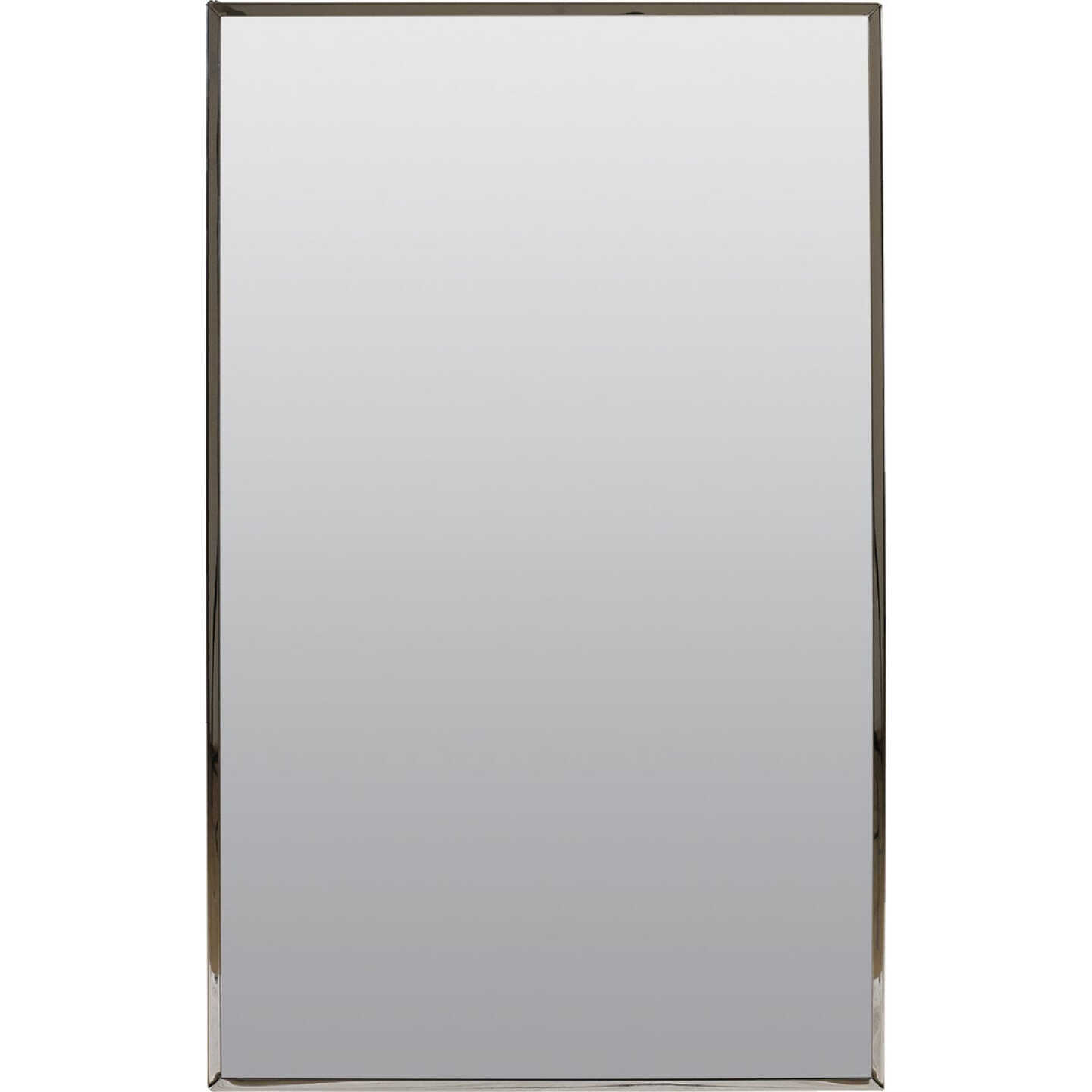 Zenith Stainless Steel 16.13 in W x 26.13 in H x 4.5 in D Single Mirror Surface/Recess Mount Medicine Cabinet Image 1