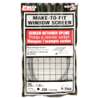Prime-Line 0.230 In. Dia. x 25 Ft. L. Gray Vinyl Screen Retainer Spline Image 1