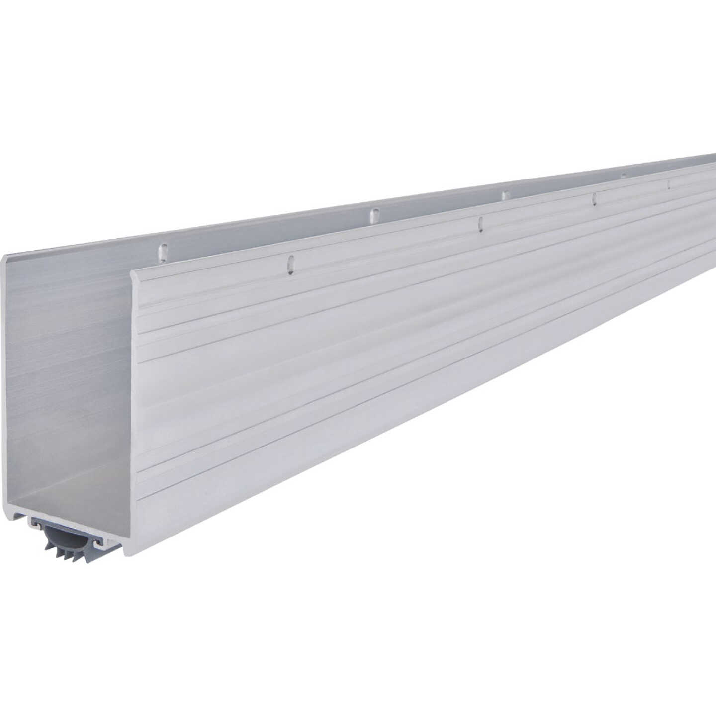 M-D Building Products Ultra 1.75 In. W. x 3.5 In. H. x 36 In. L. Aluminum & Vinyl Silver color Door Bottom Image 1