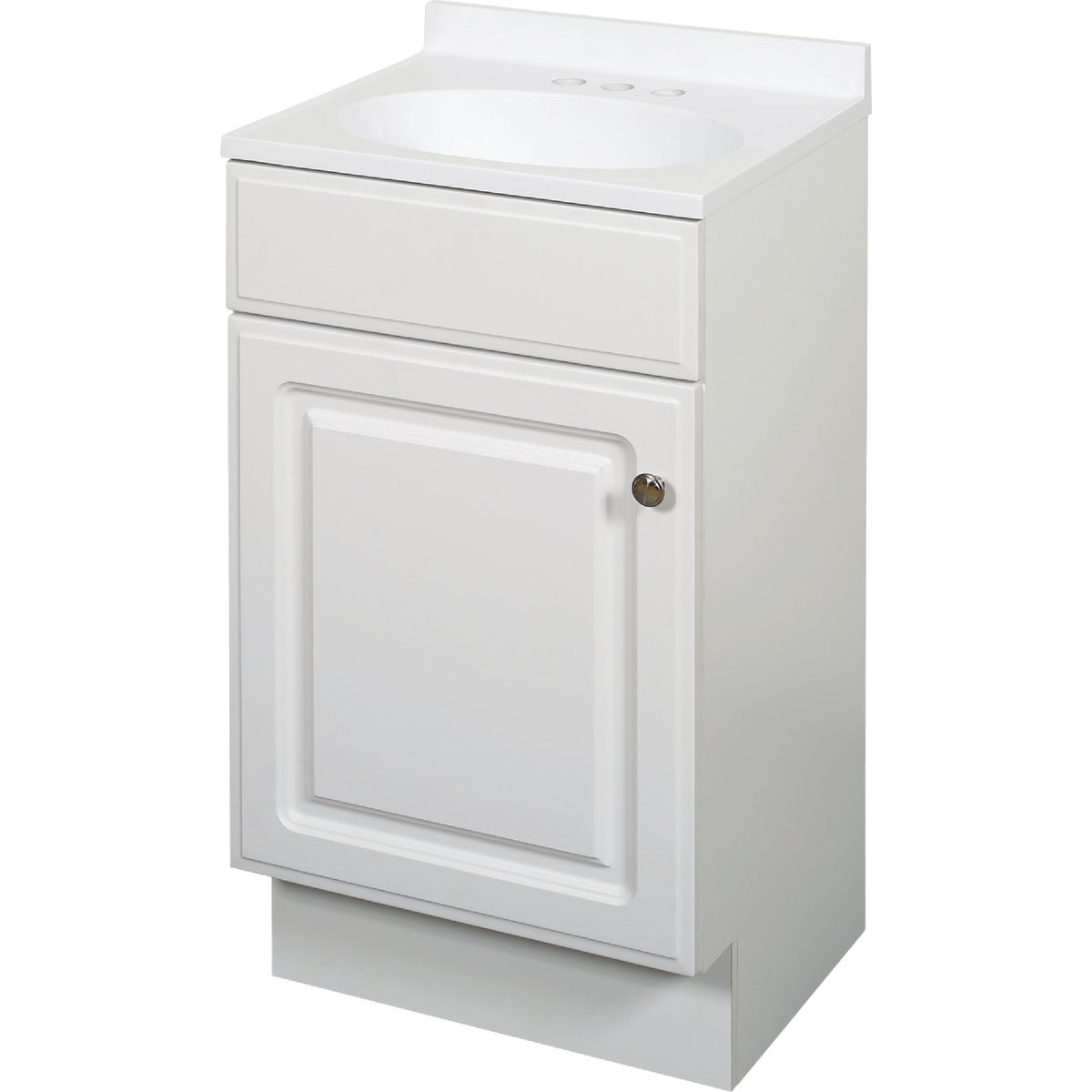 Zenith Zenna Home White 18 In. W x 35 In. H x 16 In. D Vanity with White Cultured Marble Top