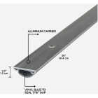 M-D Building Products 1.25 In. W. x 0.5 In. H. x 36 In. L. Aluminum Silver Door Bottom Image 2