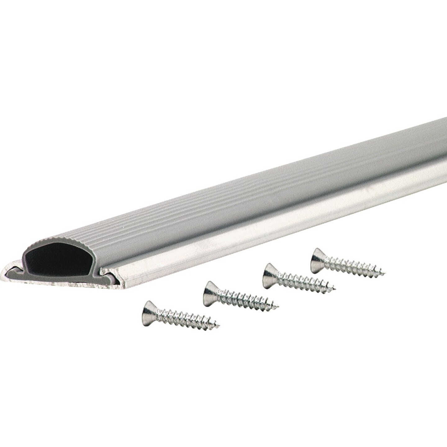 M-D Building Products 1.25 In. W. x 0.5 In. H. x 36 In. L. Aluminum Silver Door Bottom Image 5