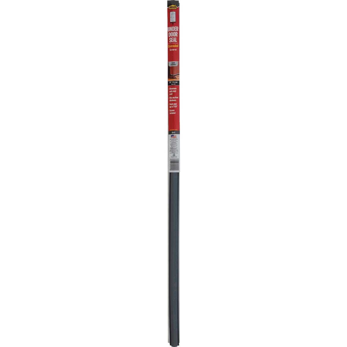 M-D Building Products 1.25 In. W. x 0.5 In. H. x 36 In. L. Aluminum Silver Door Bottom Image 3