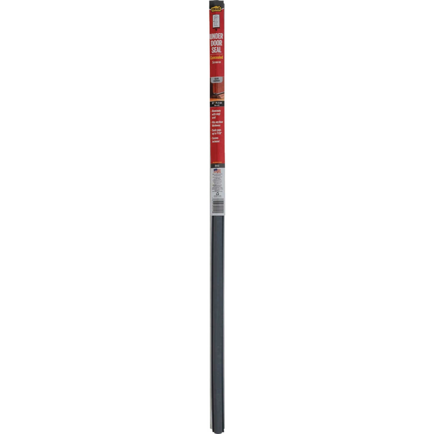 M-D Building Products 1.25 In. W. x 0.5 In. H. x 36 In. L. Aluminum Silver Door Bottom Image 3