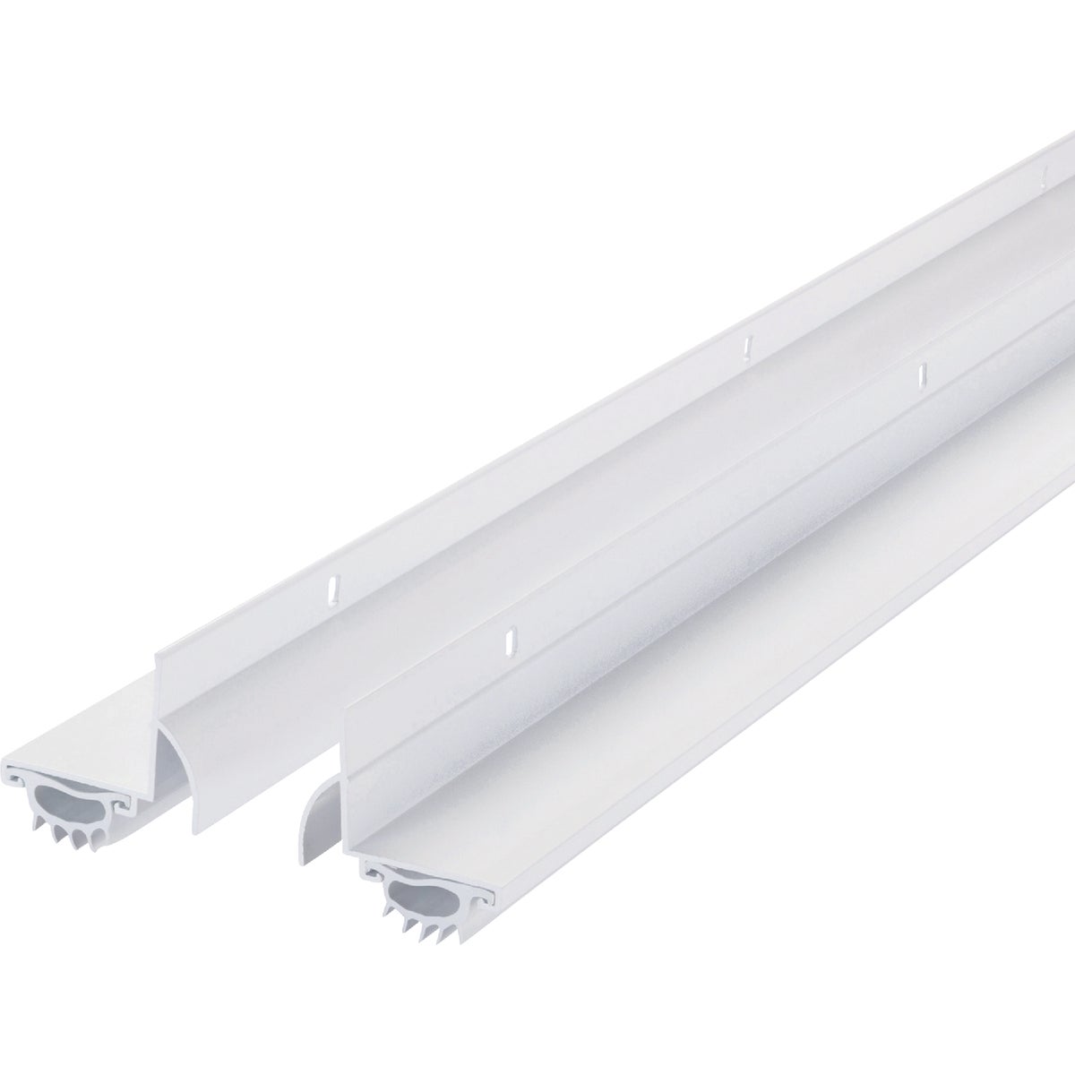 M-D Building Products 1.75 In. W. x 1.625 In. H. x 36 In. L. Aluminum White Door Bottom Image 1