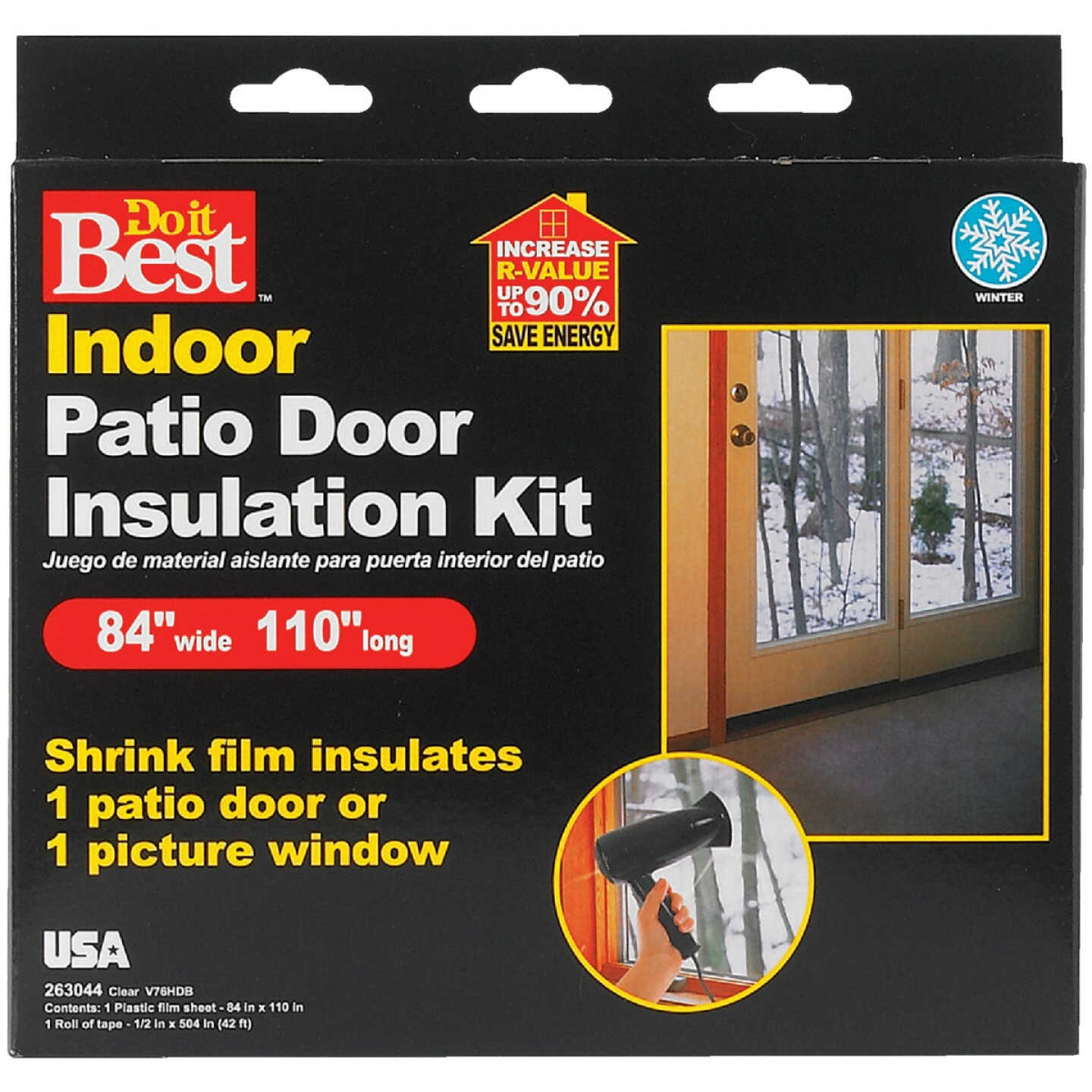 Do it Best 84 In. x 110 In. Indoor Shrink Film Window Kit Image 1