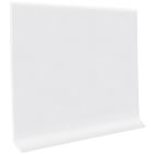 Roppe 4 In. x 4 Ft. Snow White Vinyl Dryback Wall Cove Base Image 1
