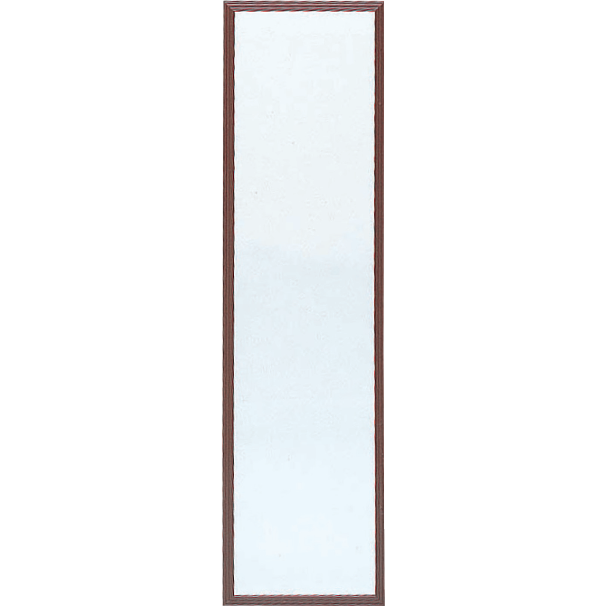 Home Decor Innovations Suave 13 In. x 49 In. Walnut Brown Plastic Door Mirror