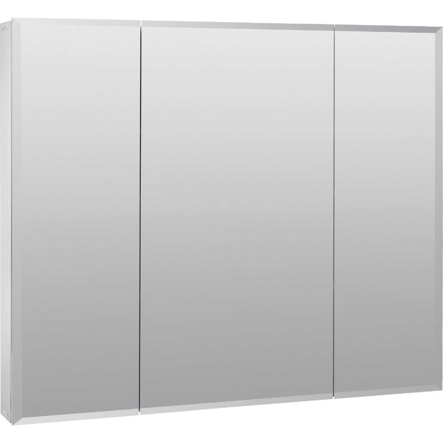 Zenith Frameless Beveled 35-7/8 In. W x 29-7/8 In. H x 4-1/2 In. D Tri-View Surface Mount Medicine Cabinet Image 1