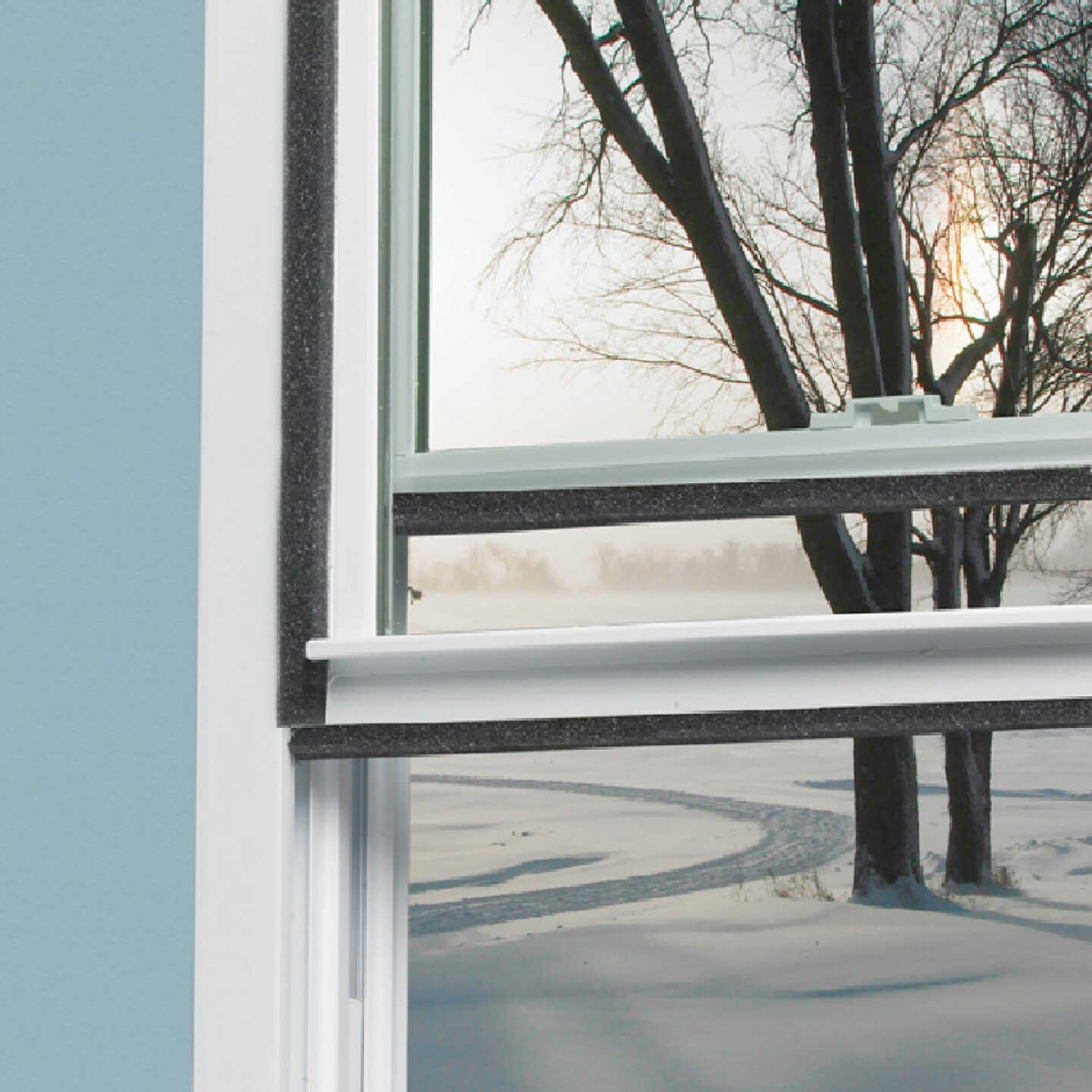 Frost King 1/2 In. Wide x 3/8 In. Thick x 17 Ft. Long Charcoal Poly Foam Weatherstrip Tape Image 2