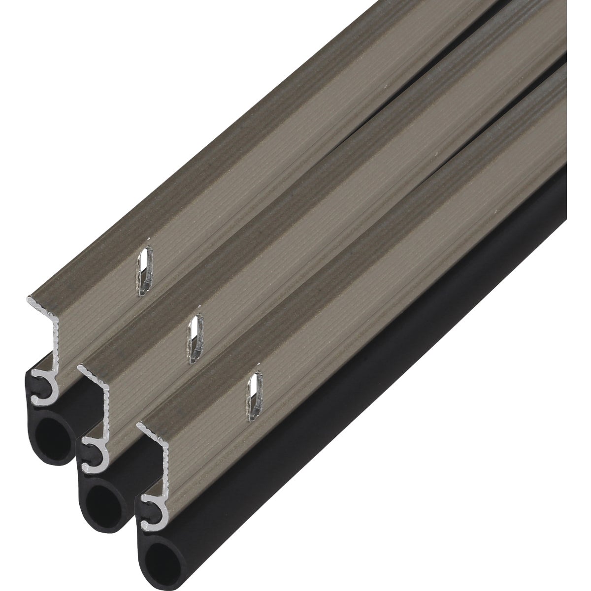 M-D Building Products Satin Nickel Aluminum and Vinyl Screw-on Top and Sides Door Seal Kit