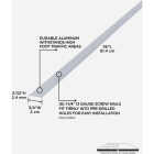 M-D Building Products 3/4 In. x 36 In. Silver Aluminum Seam Binder with Screw Nails Image 2