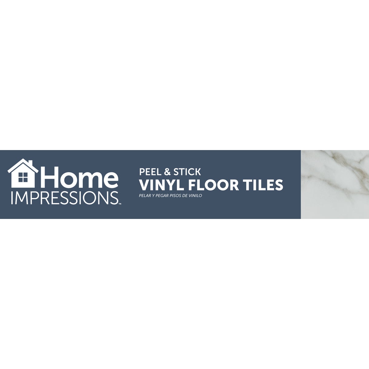 Home Impressions White Marble 12 In. x 12 In. Vinyl Floor Tile (45 Sq. Ft./Box) Image 3