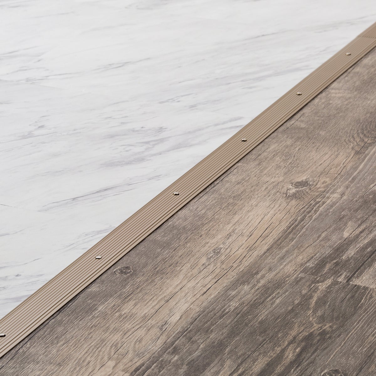 M-D Building Products 1-1/4 In. x 36 In. Pewter Aluminum Seam Binder with Screw Nails Image 3