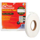 Do it 3/4 In. W. 1/4 In. T x 17 Ft. L White Poly Foam Weatherstrip Tape Image 1