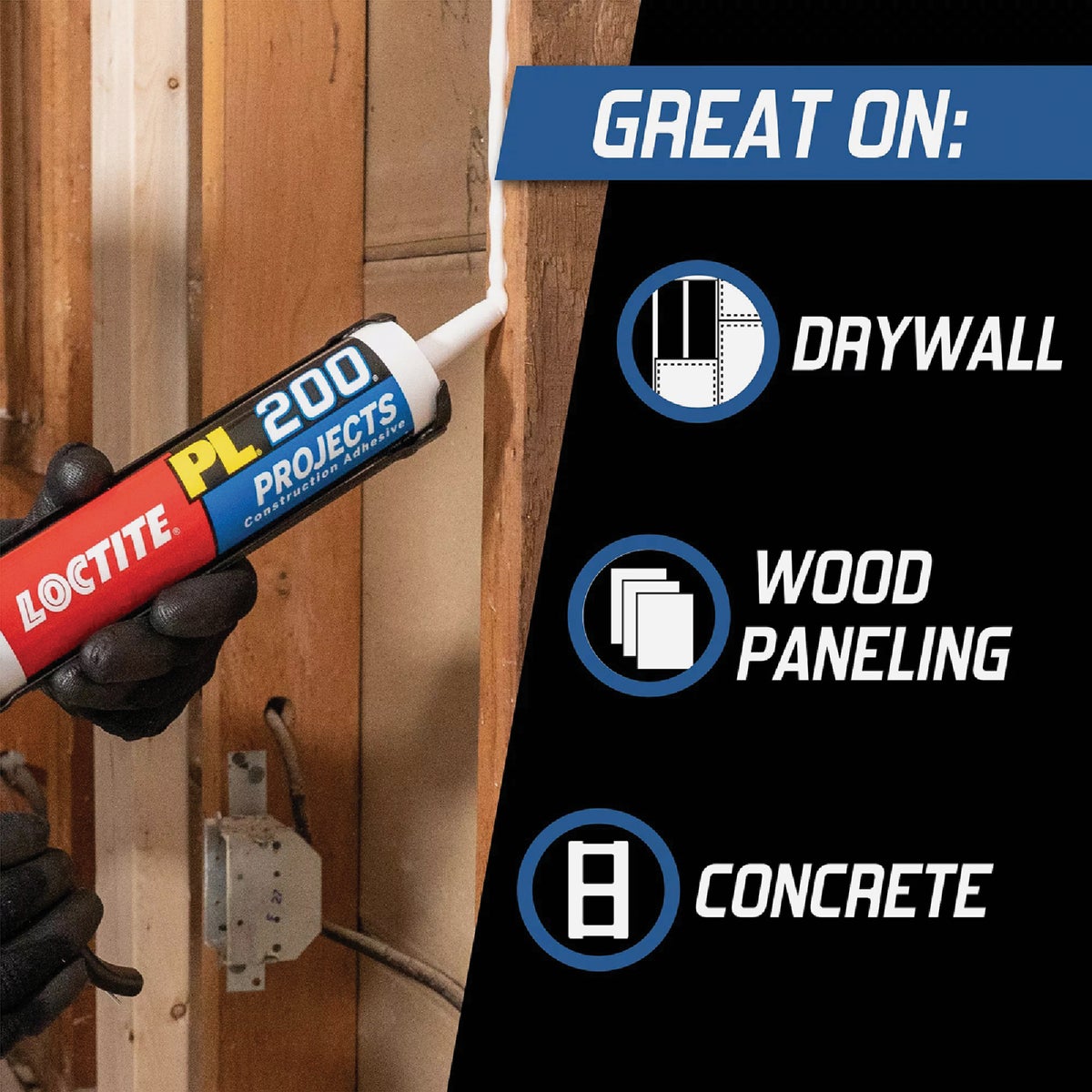 LOCTITE PL 200 10 Oz. Projects Construction Adhesive Image 3