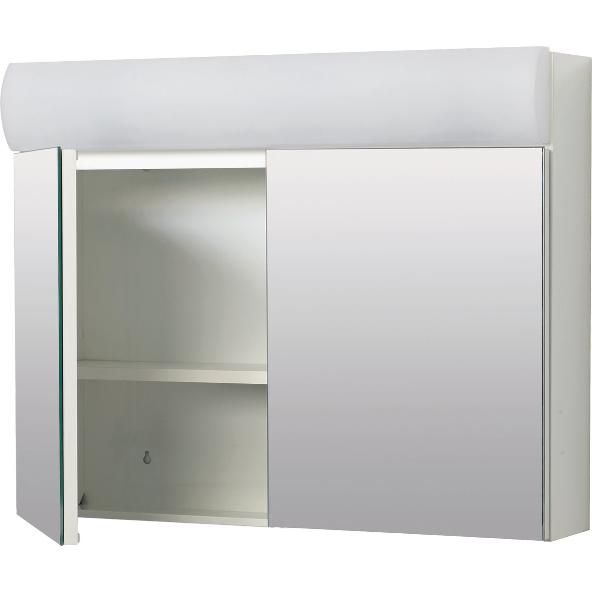 Zenith Zenna Home Frameless 23.25 In. W. x 18.63 In. H. x 5.88 In. D. Bi-View Surface Mounted Lighted Medicine Cabinet Image 3