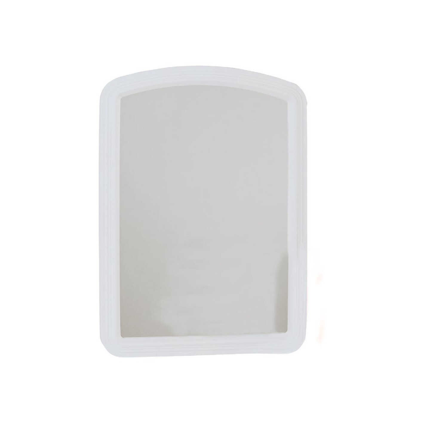 Erias Home Designs Macau 16 In. W. x 22 In. H. White Framed Wall Mirror Image 1