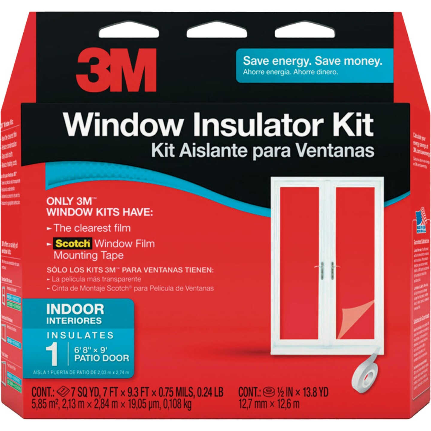 3M 84 In. x 112 In. Indoor Patio Door Window Insulation Kit Image 1