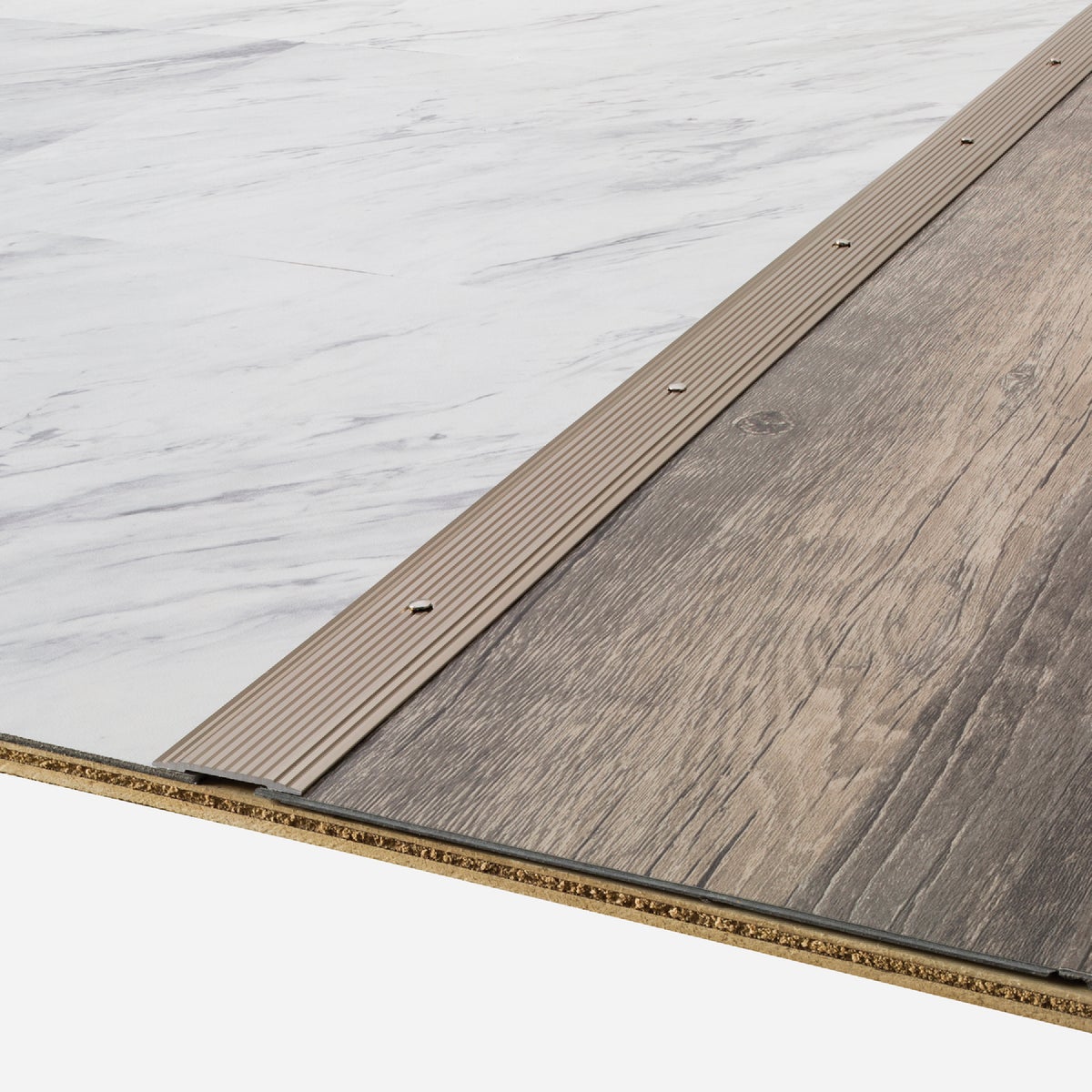 M-D Building Products 1-1/4 In. x 72 In. Pewter Aluminum Seam Binder with Screw Nails Image 4