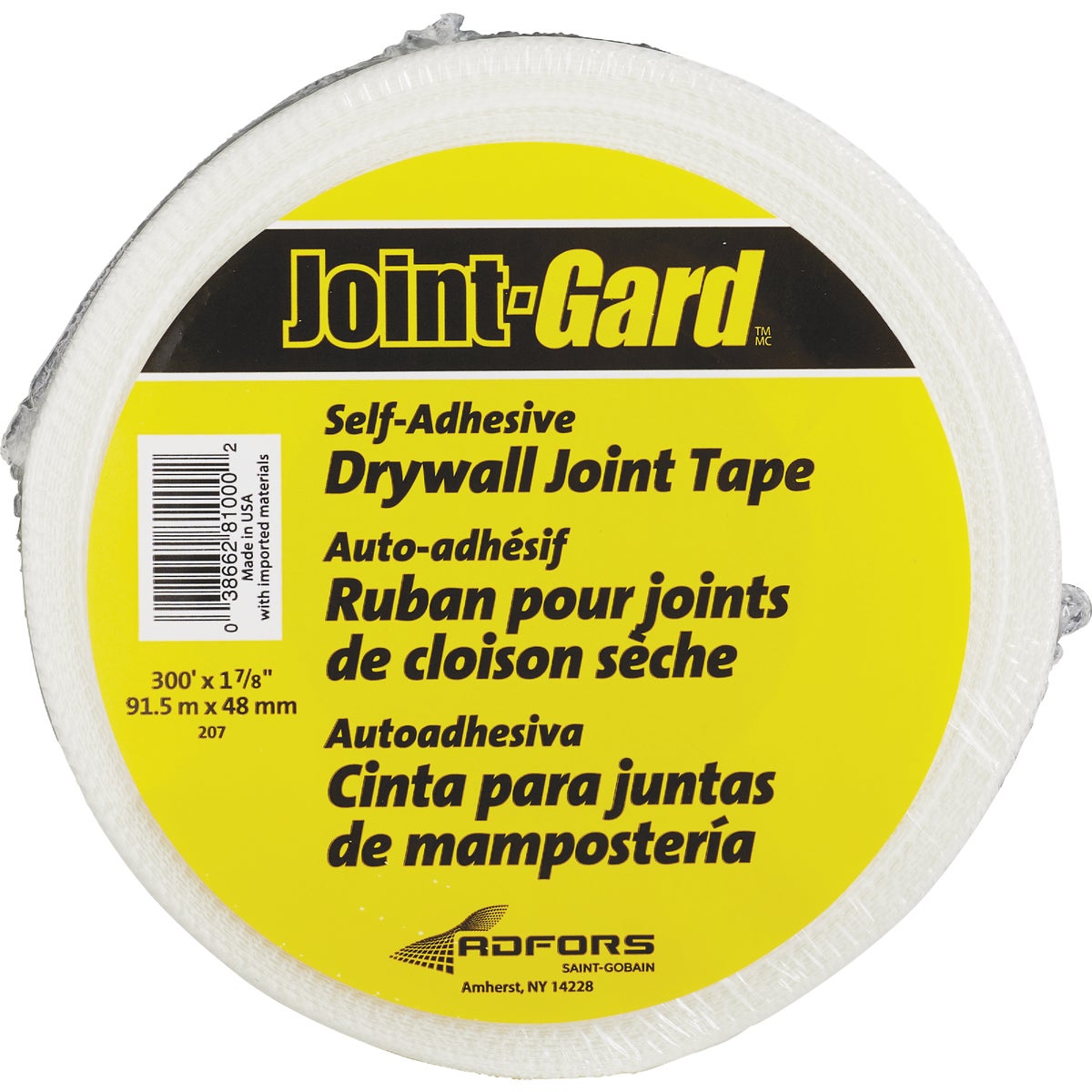 Joint-Gard 1-7/8 In. x 300 Ft. Self Adhesive Drywall Joint Tape Image 2