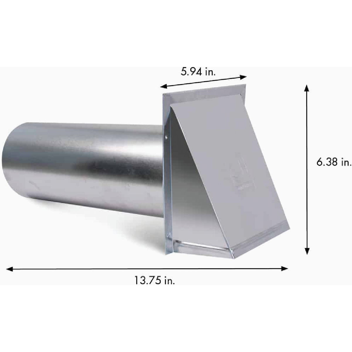 Dundas Jafine 4 In. Aluminum Dryer Vent Hood Image 2