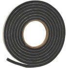 Frost King 3/8 In. W x 5/16 In. T x 10 Ft. L Black Rubber Foam Weatherstrip Tape Image 1