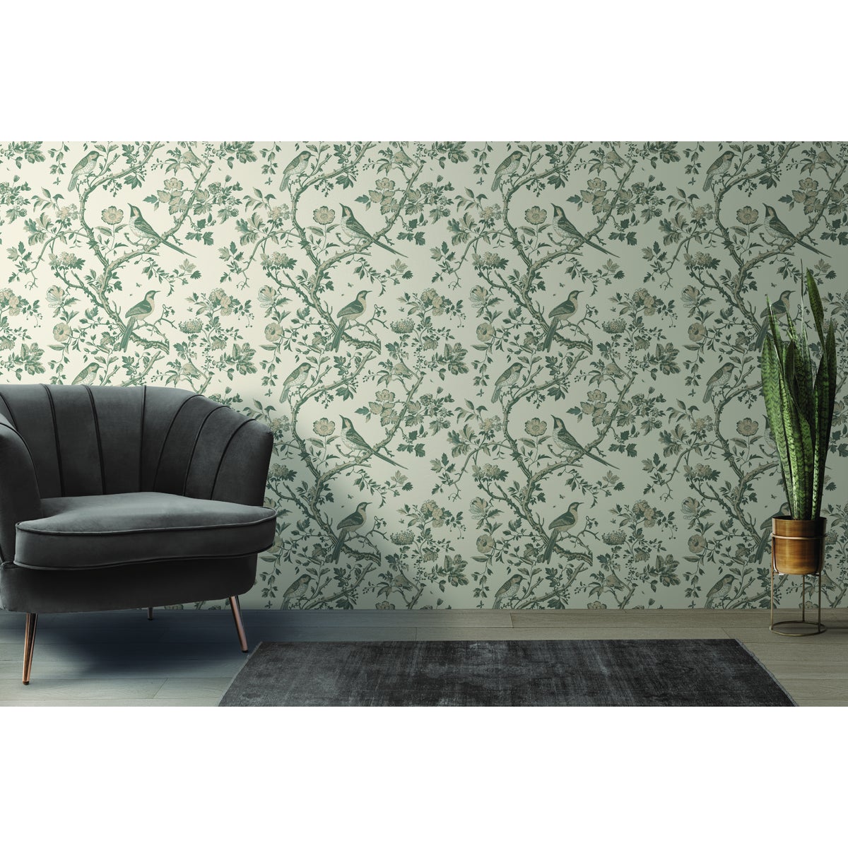 MSI Blossoming Birdsong Peel and Stick Wallpaper (20.5 In. x 18 Ft.) Image 2