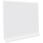 Roppe 2-1/2 In. x 4 Ft. Snow White Vinyl Dryback Wall Cove Base Image 1