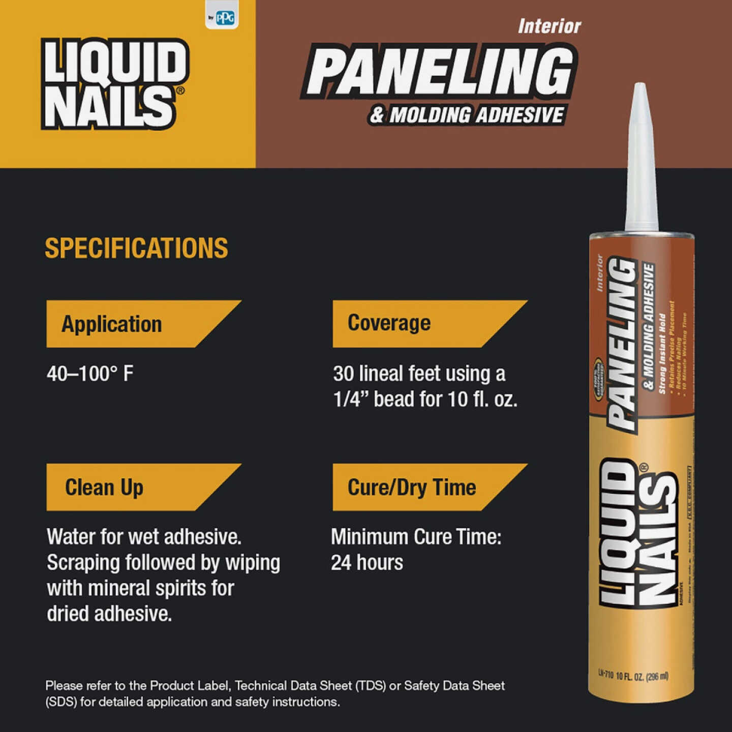 LIQUID NAILS 10 Oz. Paneling and Molding Adhesive Image 5