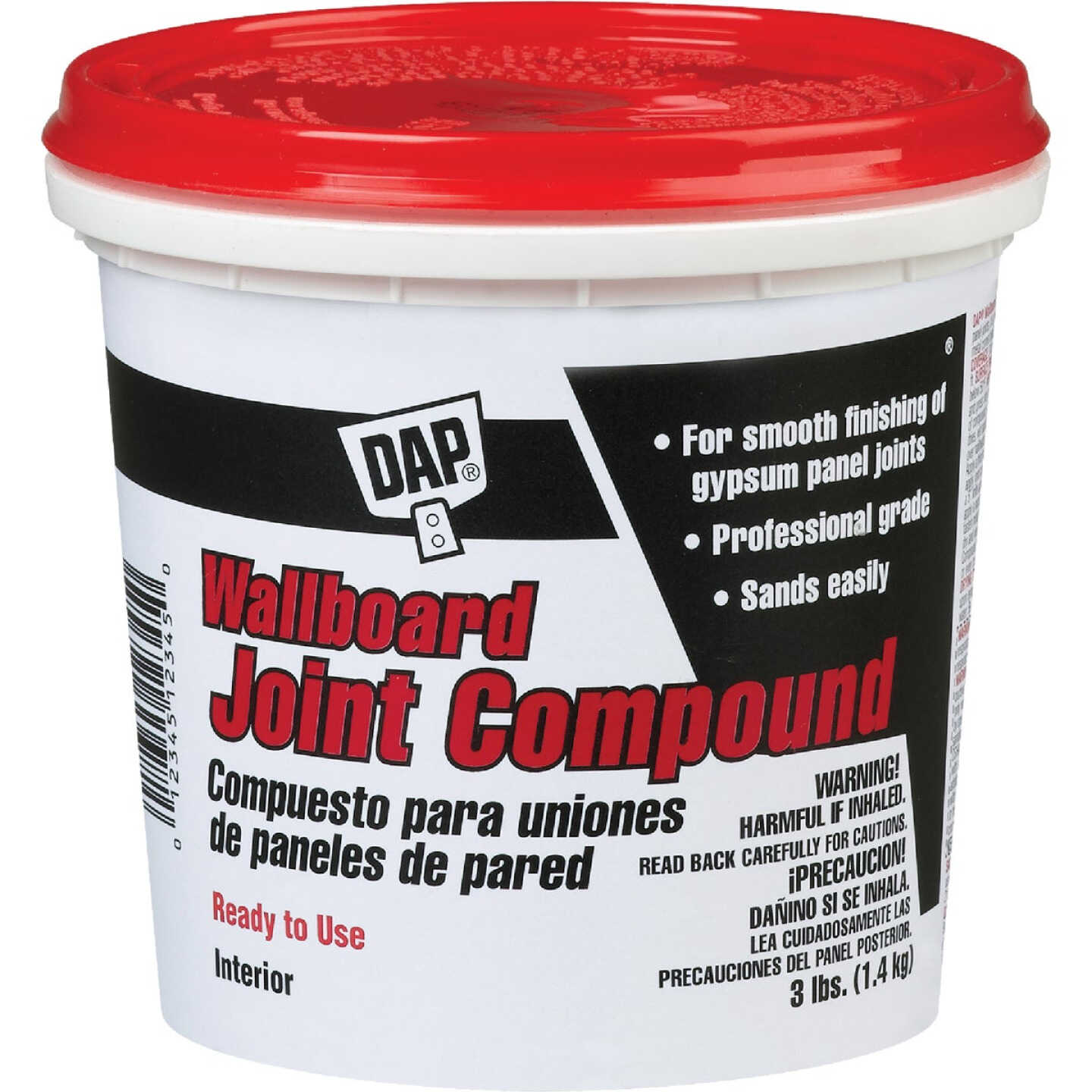 Dap 3 Lb. Pre-Mixed Latex Wallboard Drywall Joint Compound Image 1