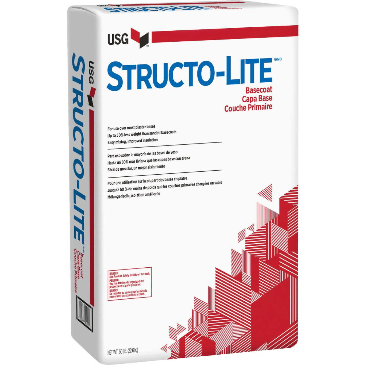 Structo-Lite 50 Lb. Brown Plaster Image 1