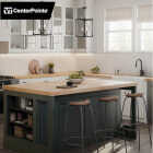 VT Industries CenterPointe 74 In. L x 39 In. D x 1.5 In. T Unfinished Hevea Wood Butcher Block Island Countertop with Square Edge Image 2