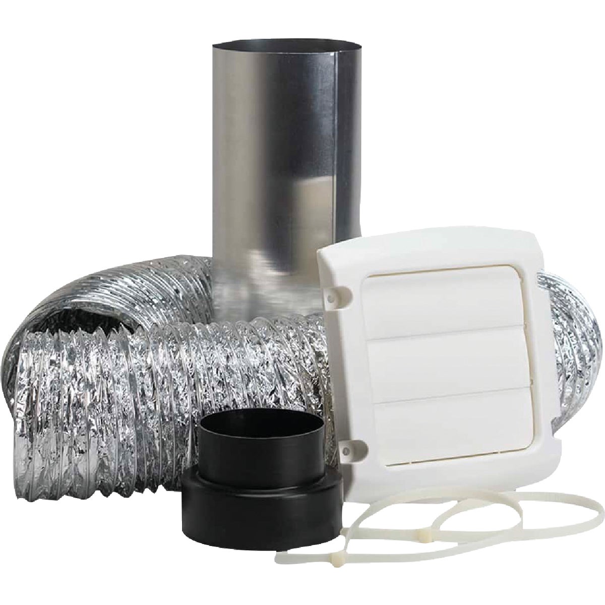 Dundas Jafine 3 In. to 4 In. Exhaust Bath Fan Vent Kit (5-Piece) Image 2