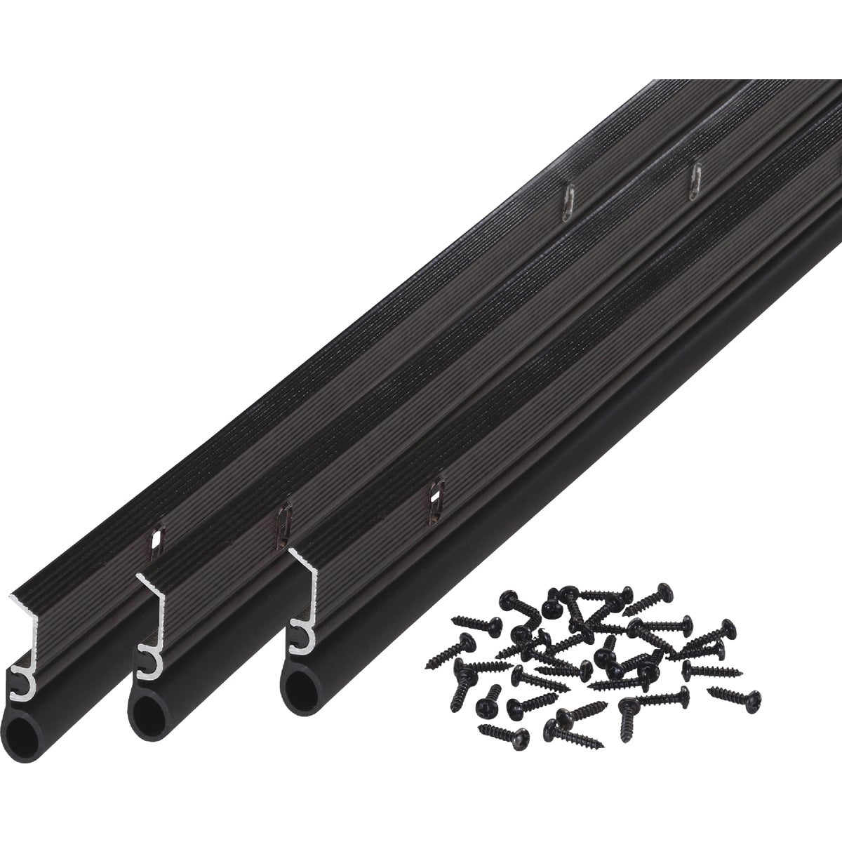 M-D Building Products Bronze Aluminum and Vinyl Screw-on Top and Sides Door Seal Kit Image 6