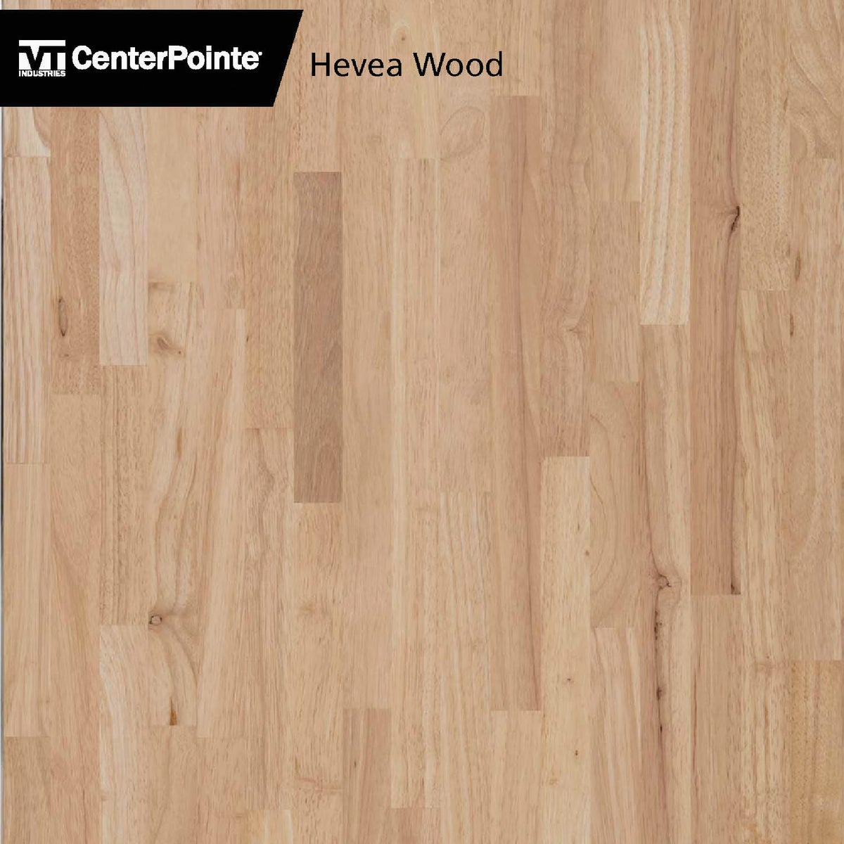 VT Industries CenterPointe 50 In. L x 25 In. D x 1.5 In. T Unfinished Hevea Wood Butcher Block Countertop with Square Edge Image 8