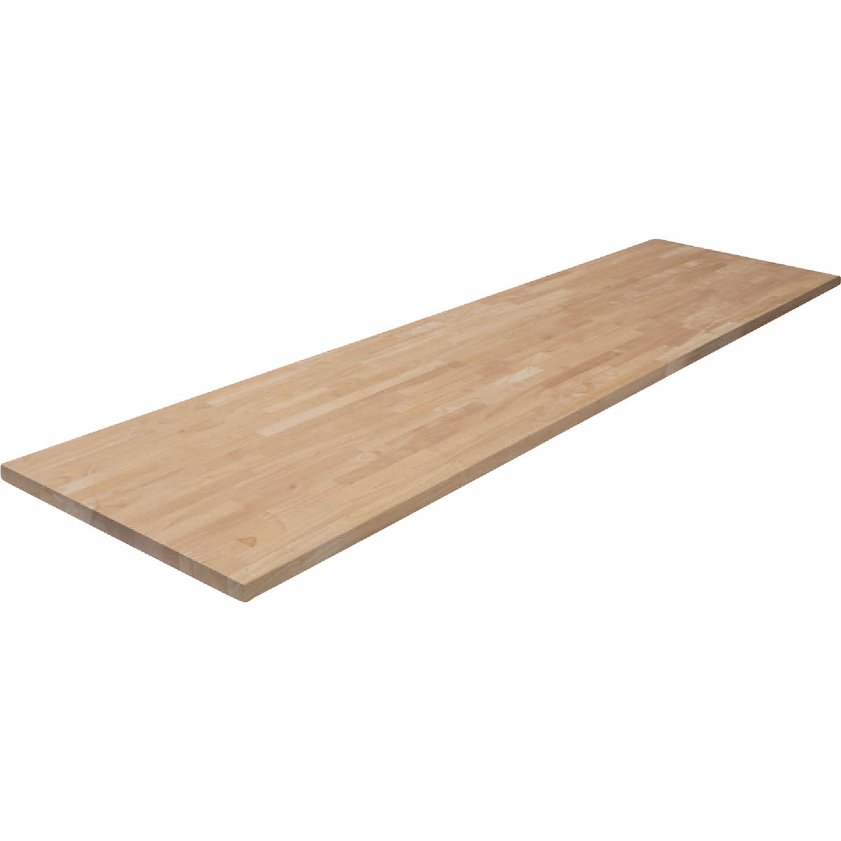 VT Industries CenterPointe 50 In. L x 25 In. D x 1.5 In. T Unfinished Hevea Wood Butcher Block Countertop with Square Edge