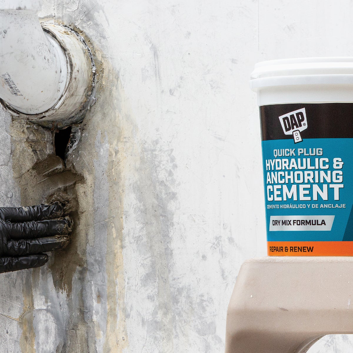 Dap 10 Lb. Quick Plug Hydraulic & Anchoring Cement, Gray Image 5