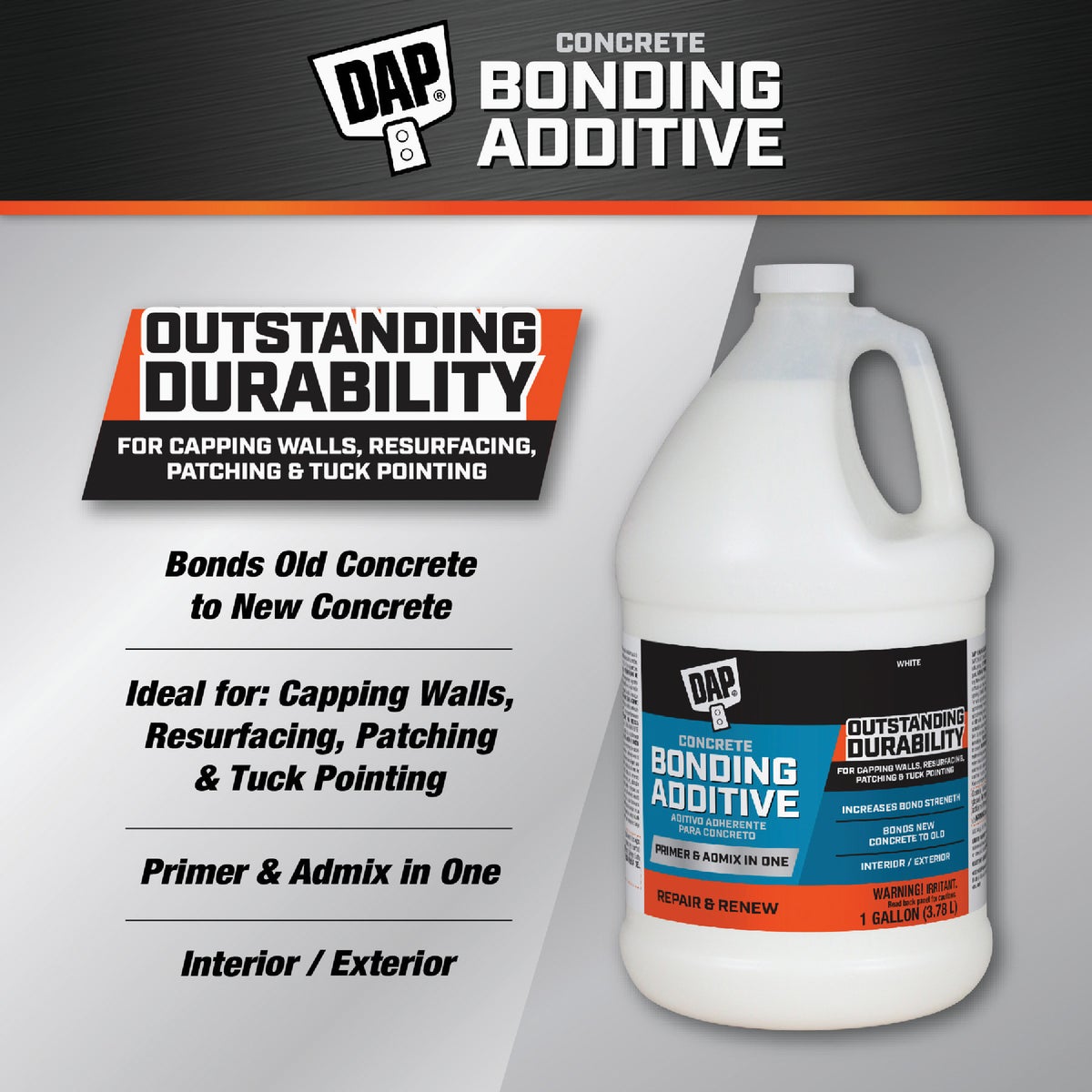 DAP 1 Gal. Concrete Bonding Additive, White Image 7