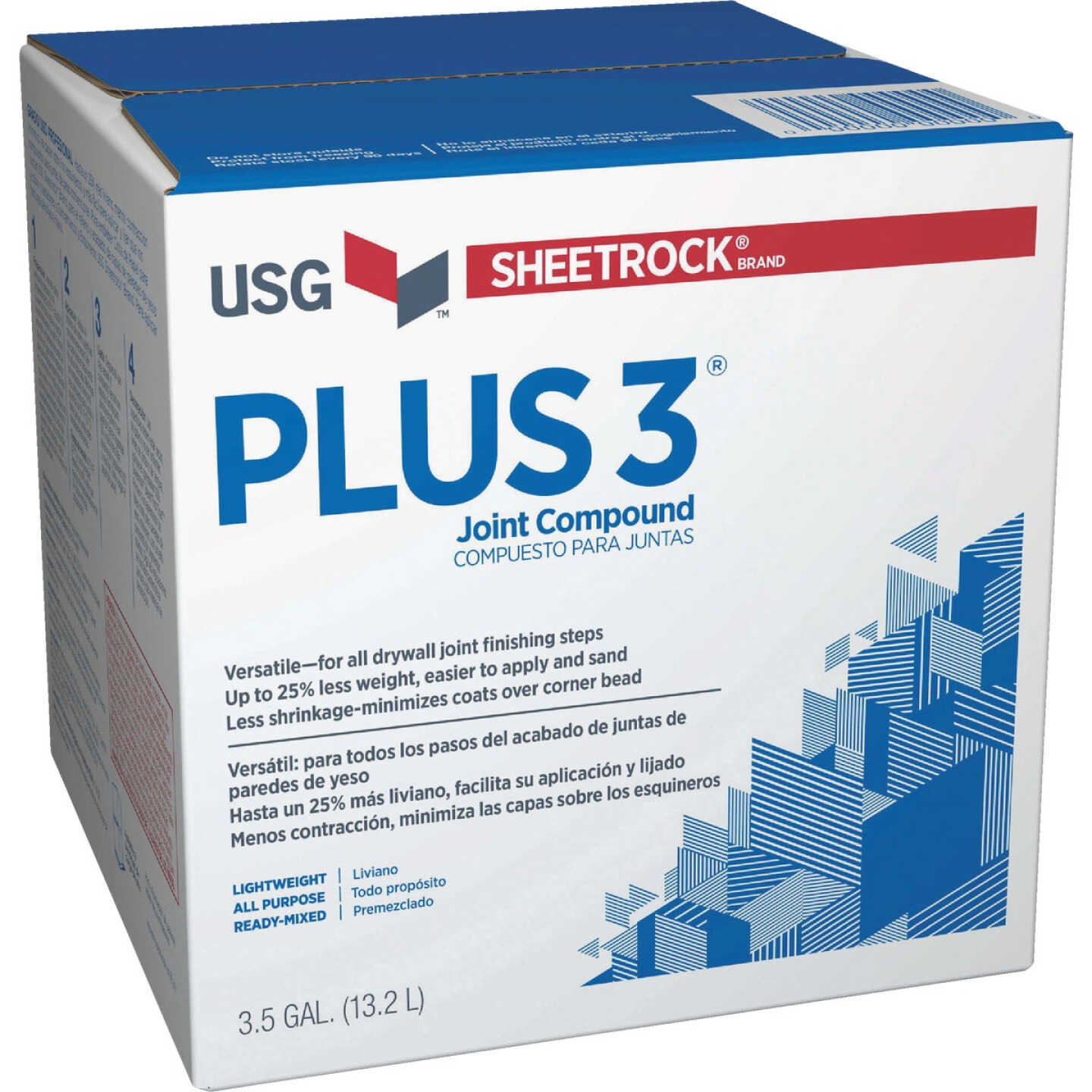 Sheetrock Plus 3 Pre-Mixed 3.5 Gal. Lightweight All-Purpose Drywall Joint Compound Image 1